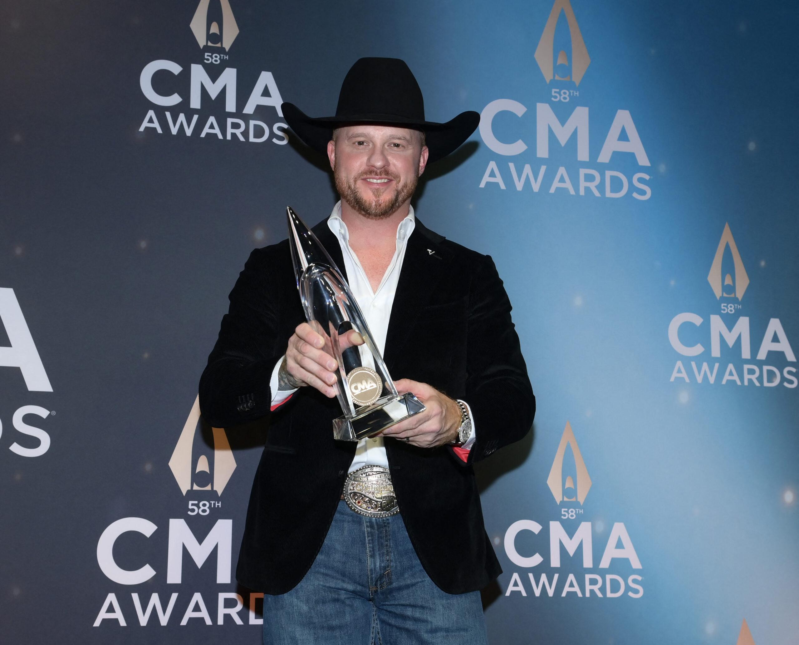 Cody Johnson in the pressroom at the 58th Annual Country Music