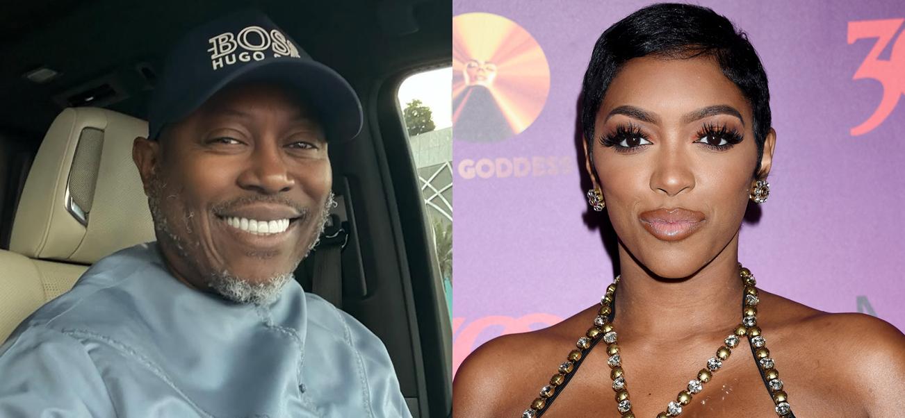 A photo collage of Simon Guobadia and Porsha Williams