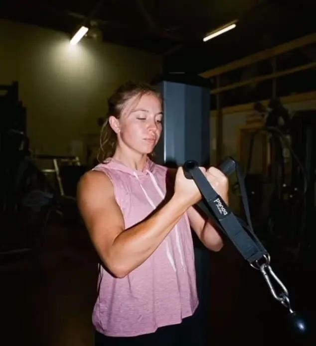 Sydney Sweeney in the gym