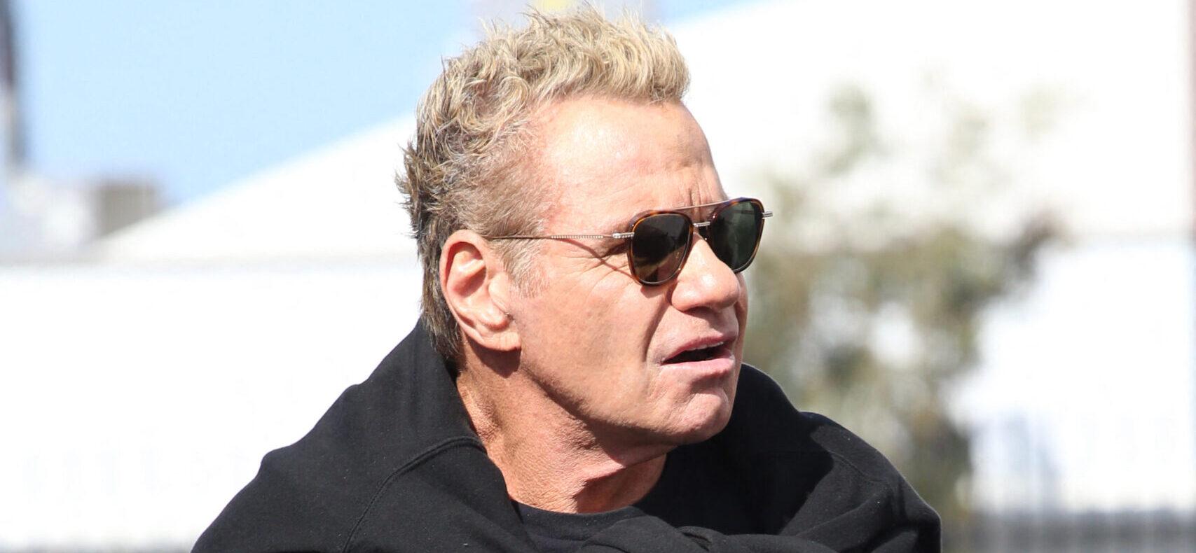 Martin Kove does a couple of clothes changes at the DWTS studio