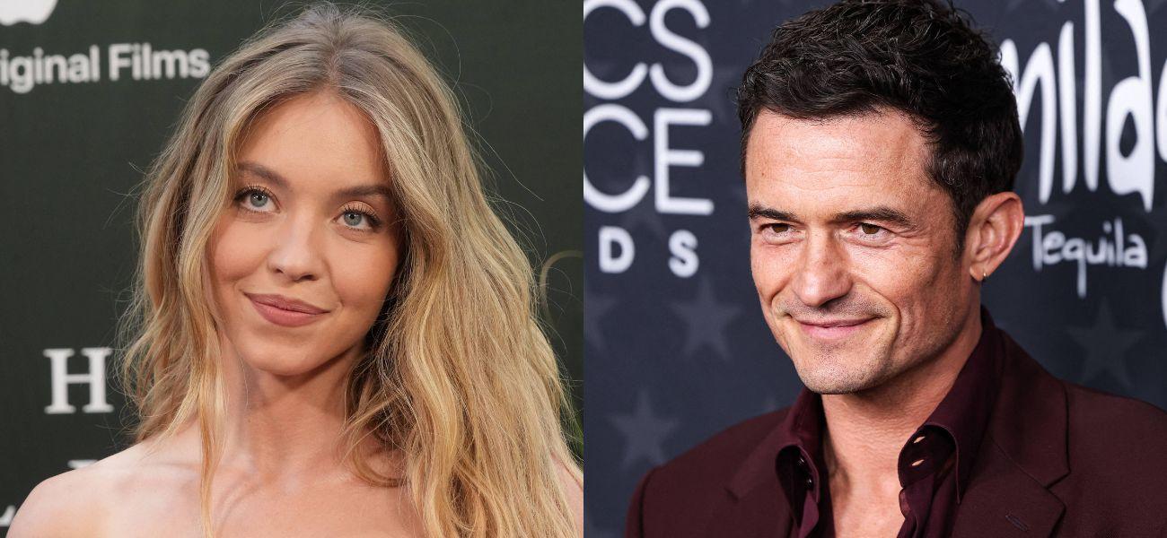 Sydney Sweeney (left) Orlando Bloom (right)