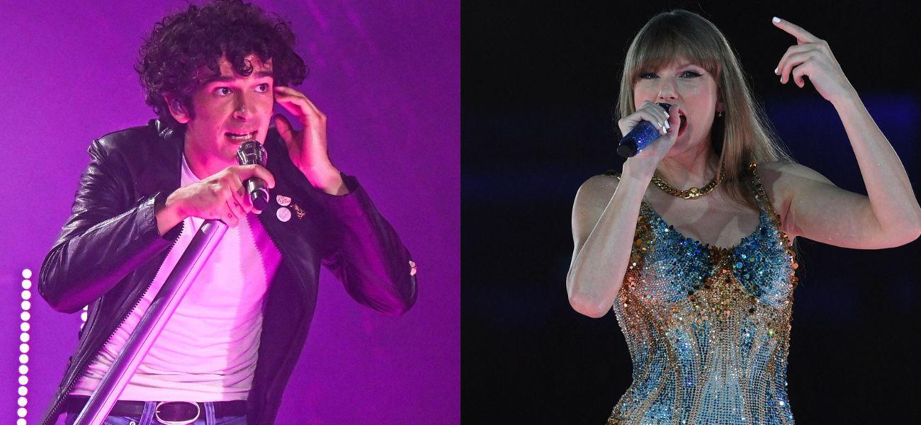 Matty Healy (left) Taylor Swift (right)
