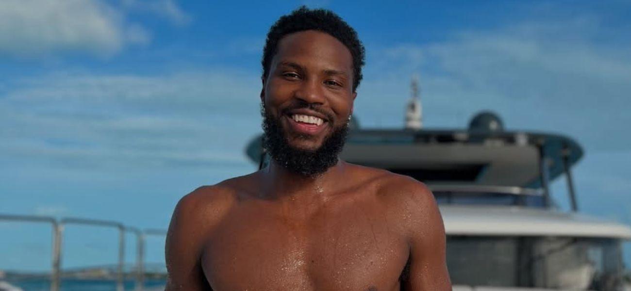 Malik Beasley on a boat