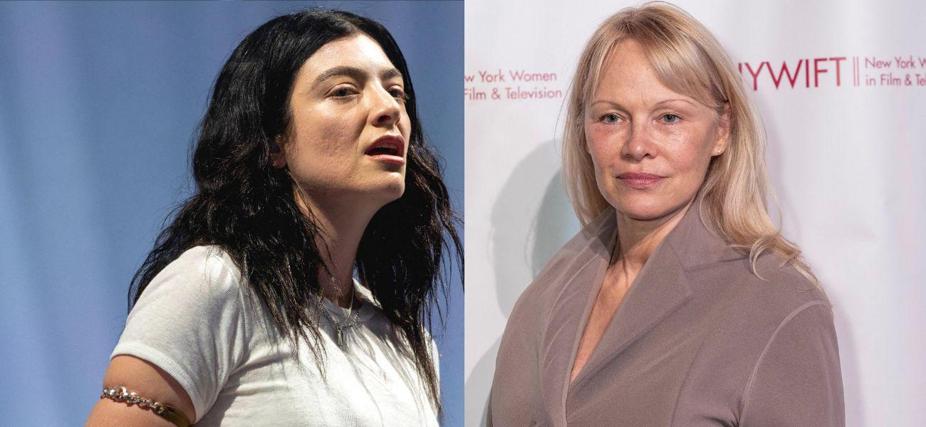 Lorde, Pamela Anderson photo collage