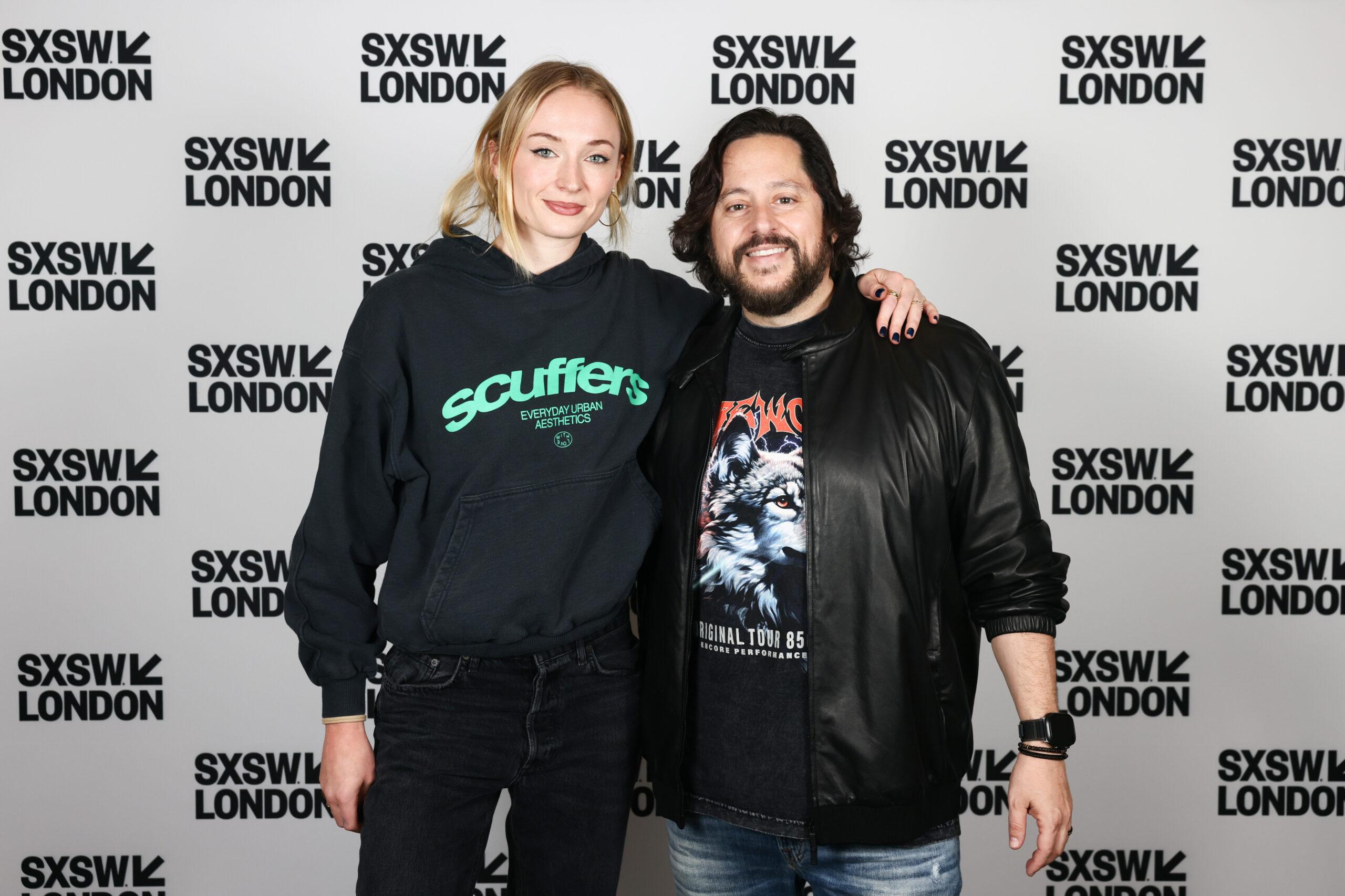 Sophie Turner and Ben Lamm attend day two of SXSW London 