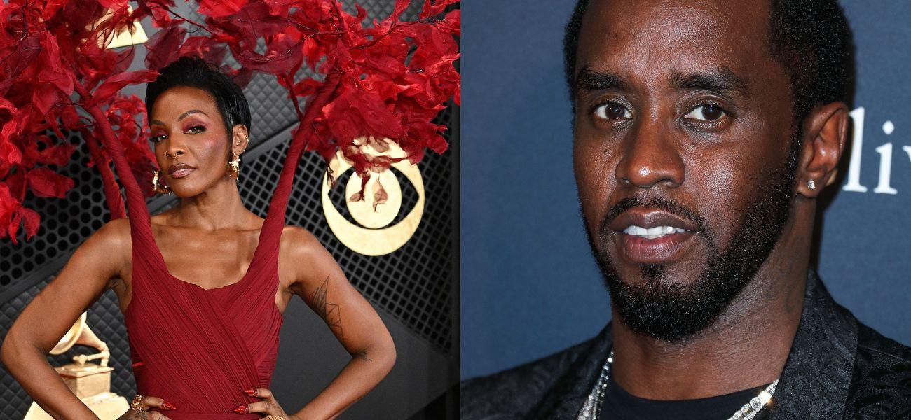 Photo collage of Dawn Richard and Diddy.