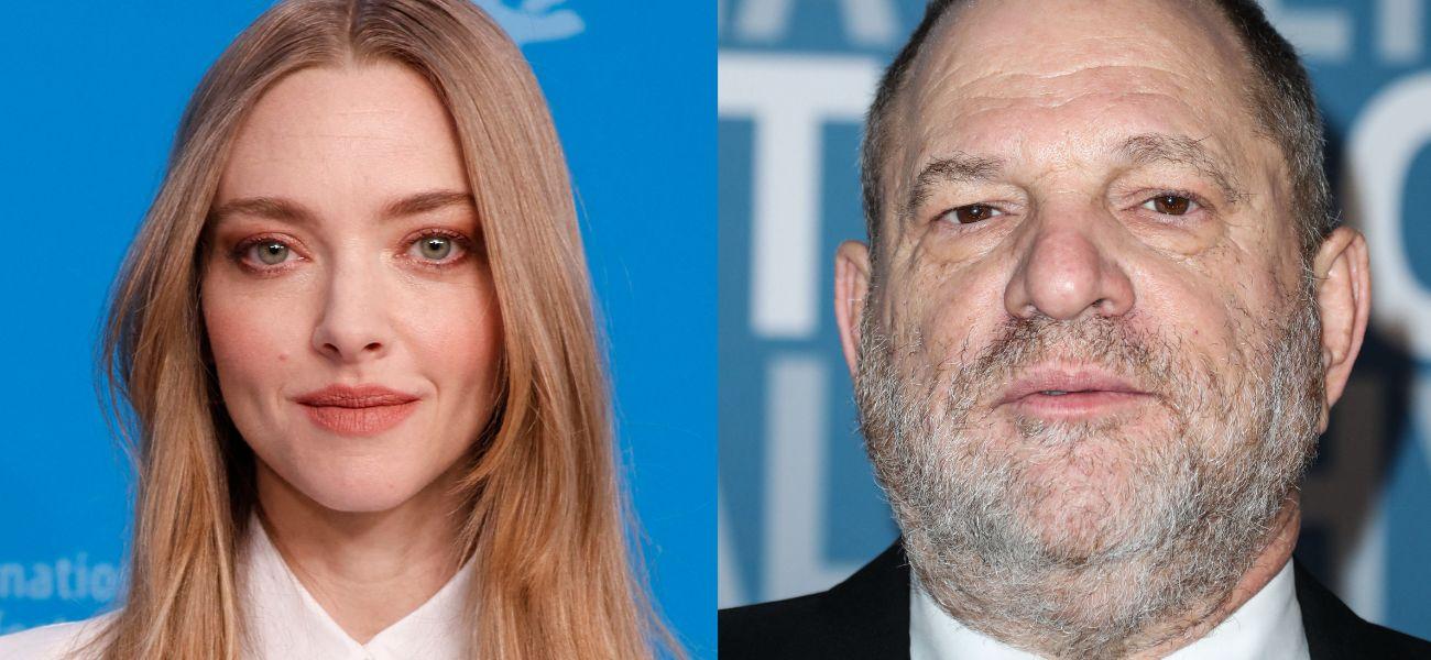 Amanda Seyfried (left) Harvey Weinstein (right)