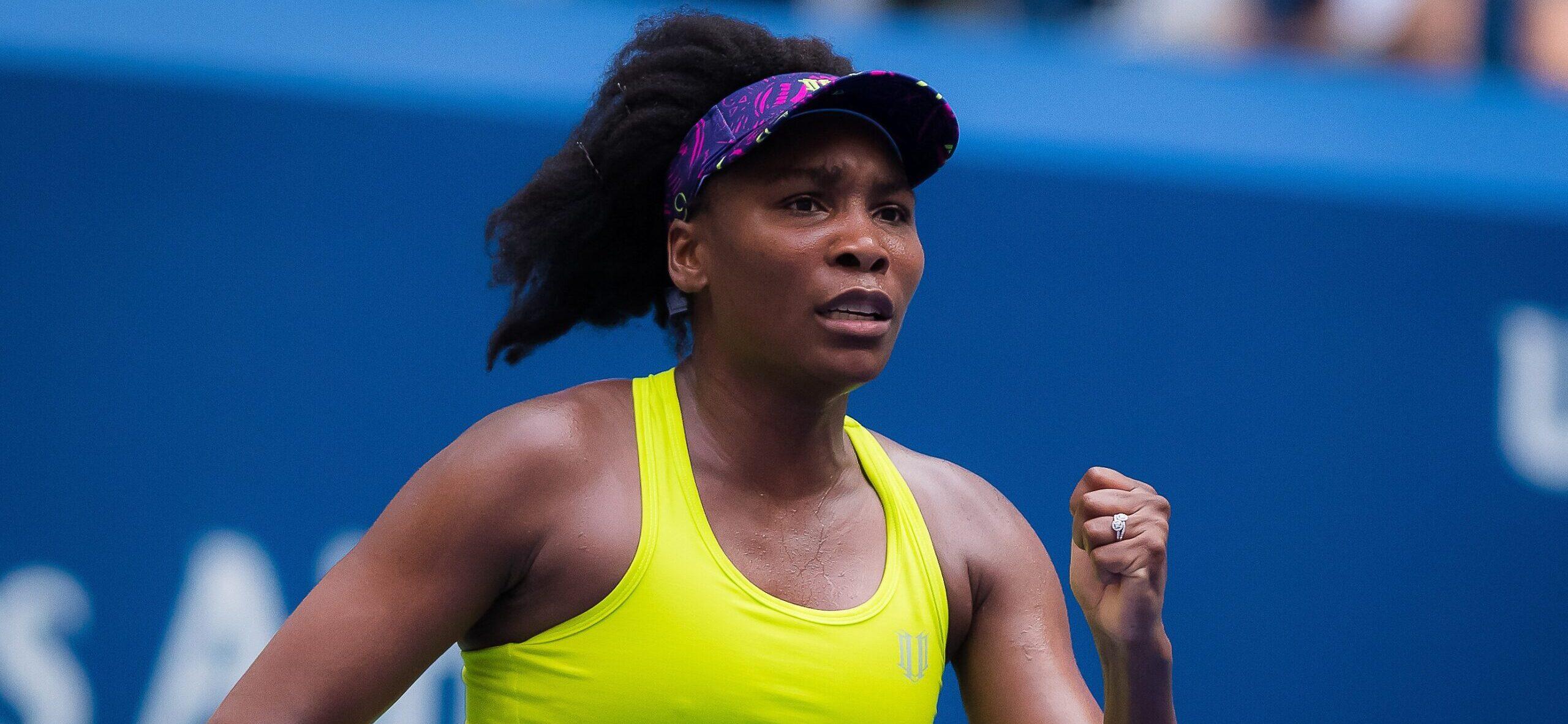 Venus Williams at FIrst round of the 2018 US Open