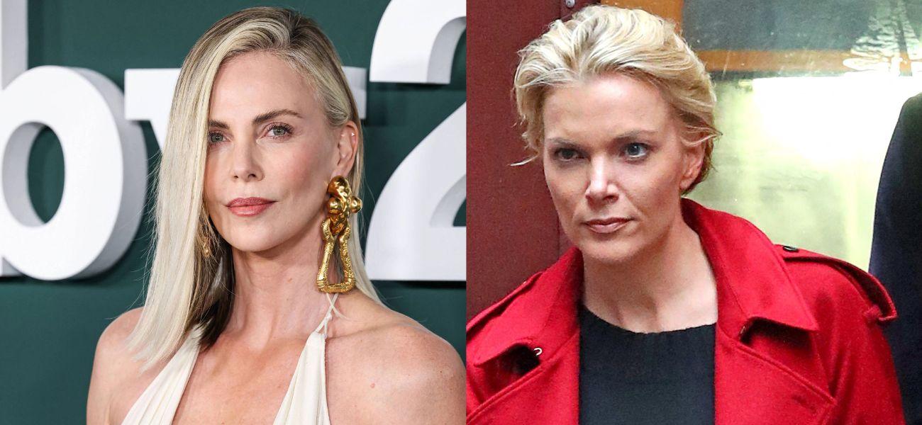 Charlize Theron, Megyn Kelly photo collage