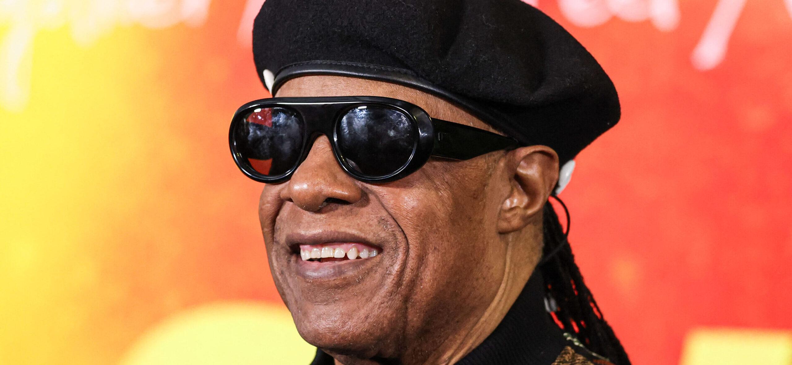 Stevie Wonder at Los Angeles Premiere Of Paramount Pictures' 'Bob Marley: One Love'