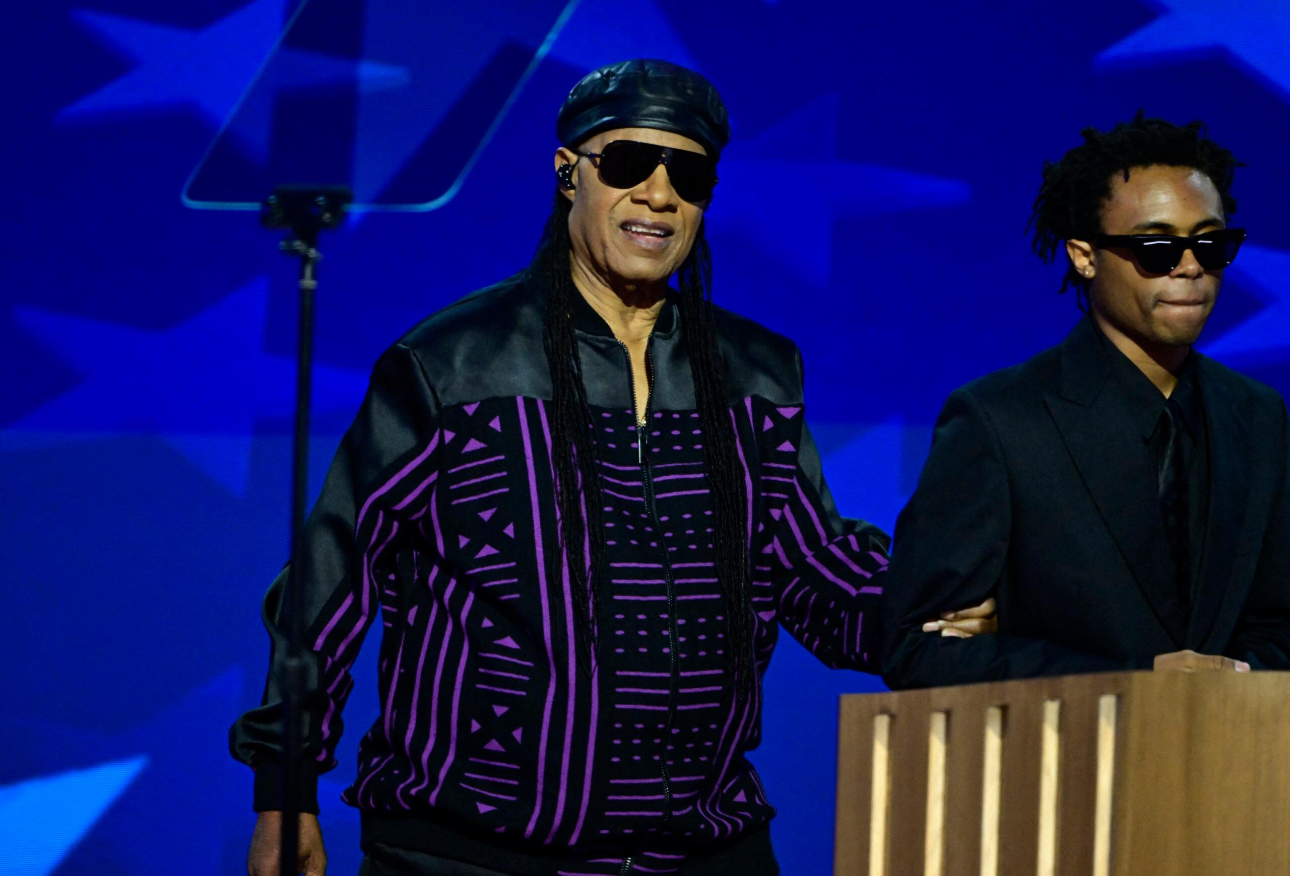 Stevie Wonder performing