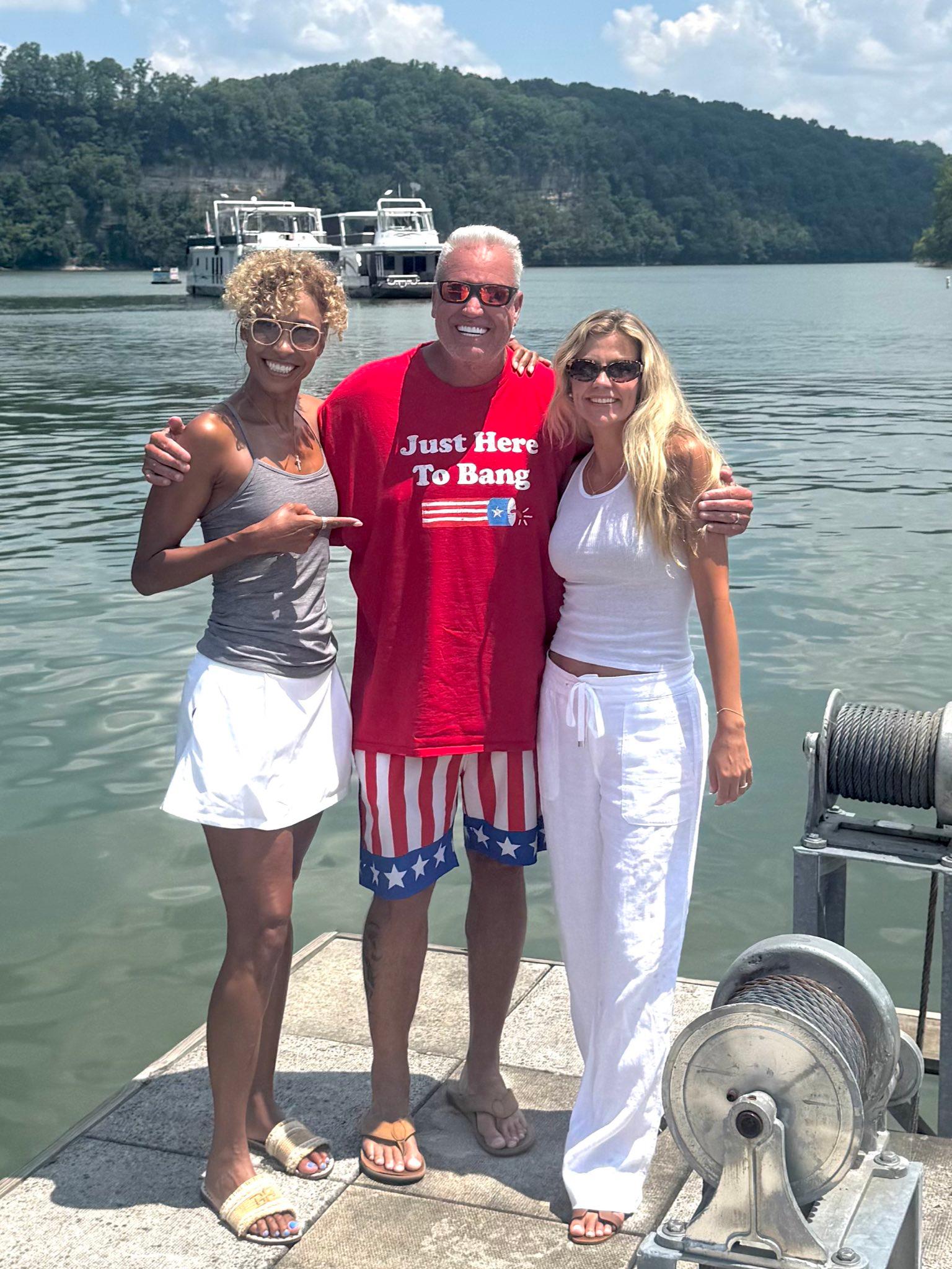 Rex Ryan, Sage Steele on fourth of July