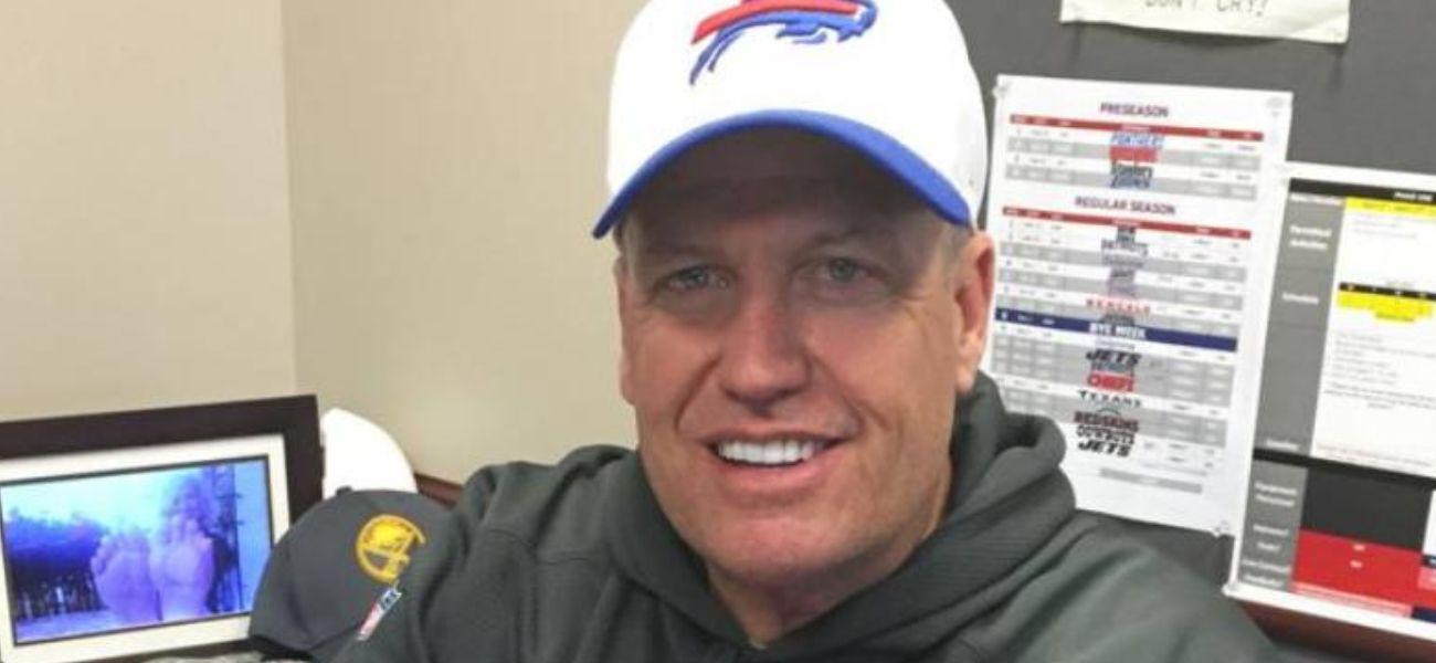 Rex Ryan in Buffalo Bills hat