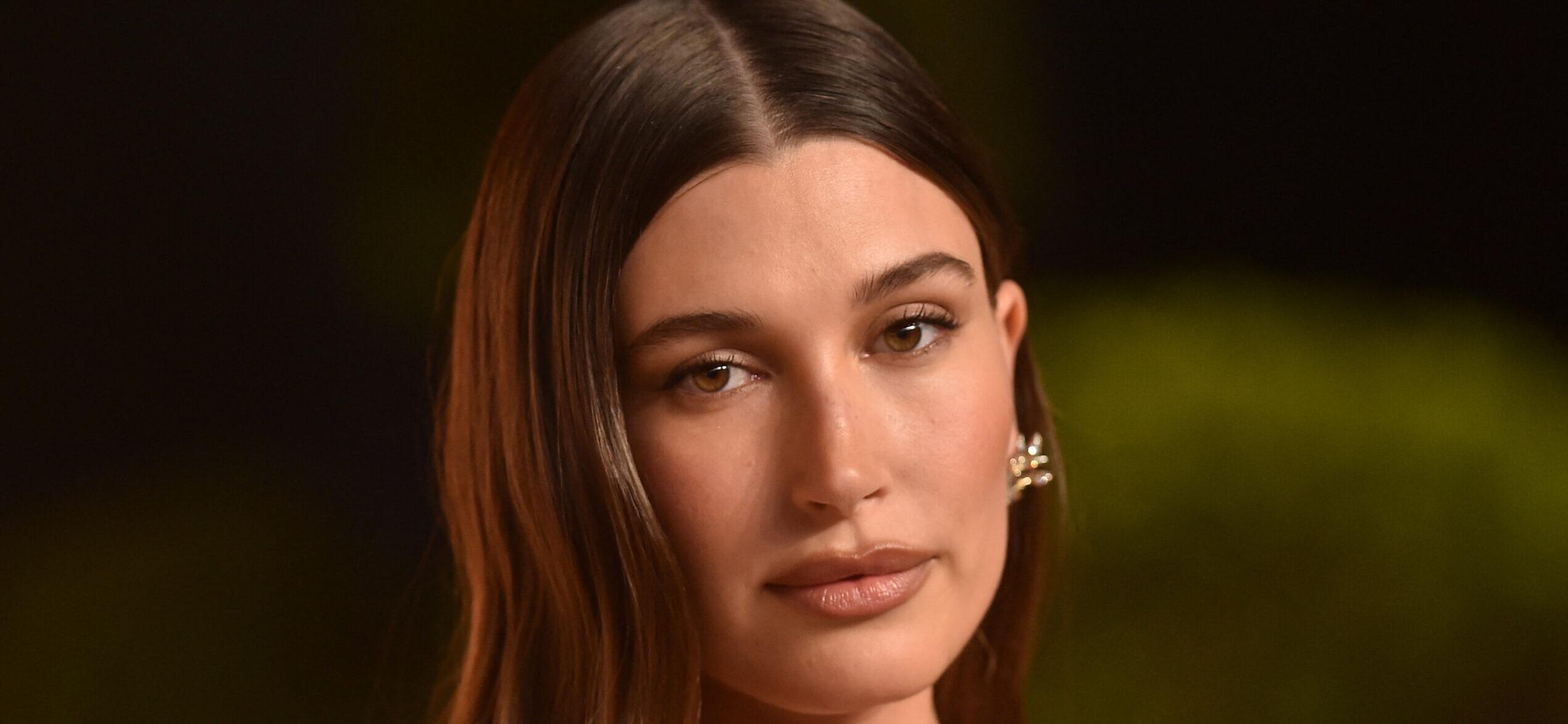 The Vanity Fair Oscar Party held at the Wallis Annenberg Center for the Performing Arts on March 2, 2025 in Beverly Hills, CA. 02 Mar 2025 Pictured: Hailey Bieber. Photo credit: OConnor-Arroyo / AFF-USA.com / MEGA TheMegaAgency.com sales@mega.global (Mega Agency TagID: MEGA1277742_013.jpg) [Photo via Mega Agency]