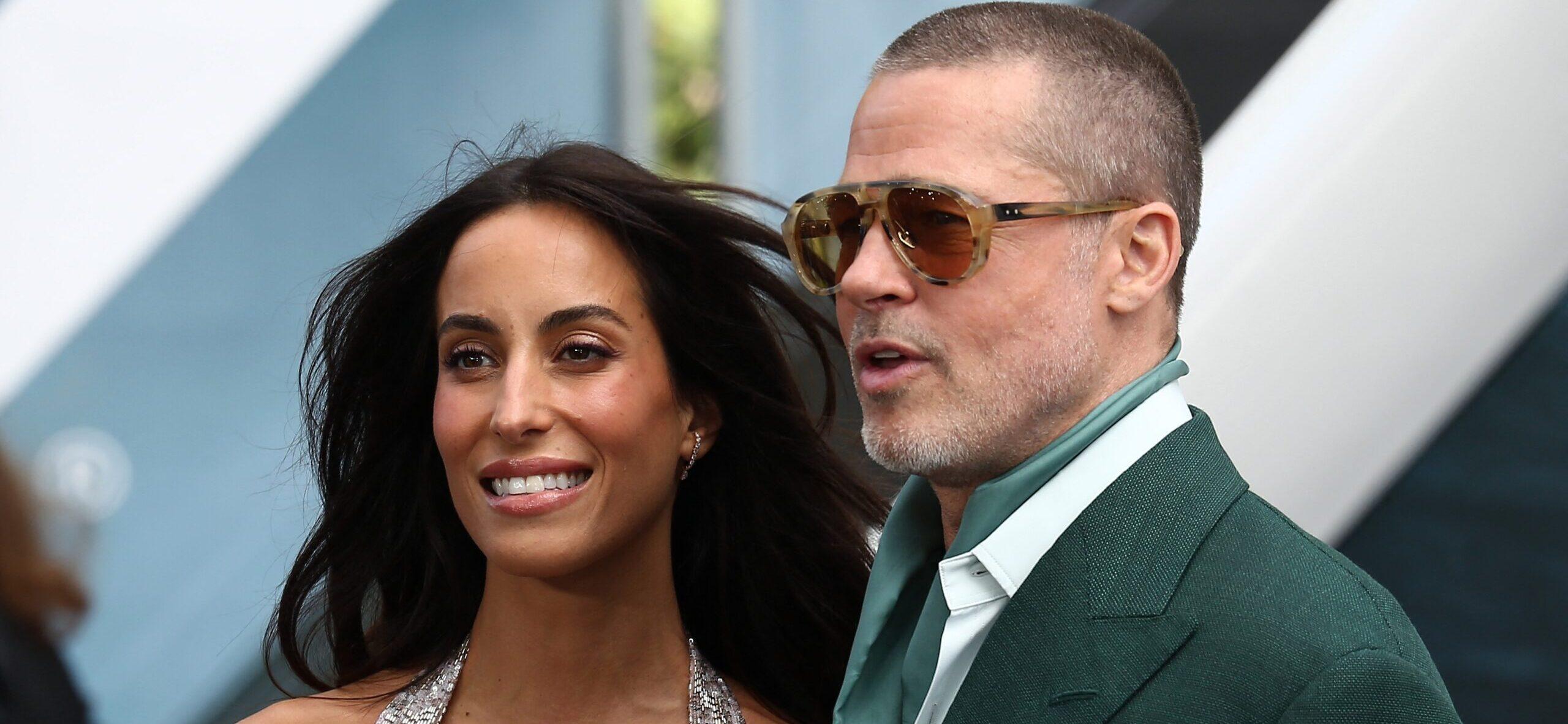 Ines de Ramon and Brad Pitt at 'F1: The Movie' London Premiere