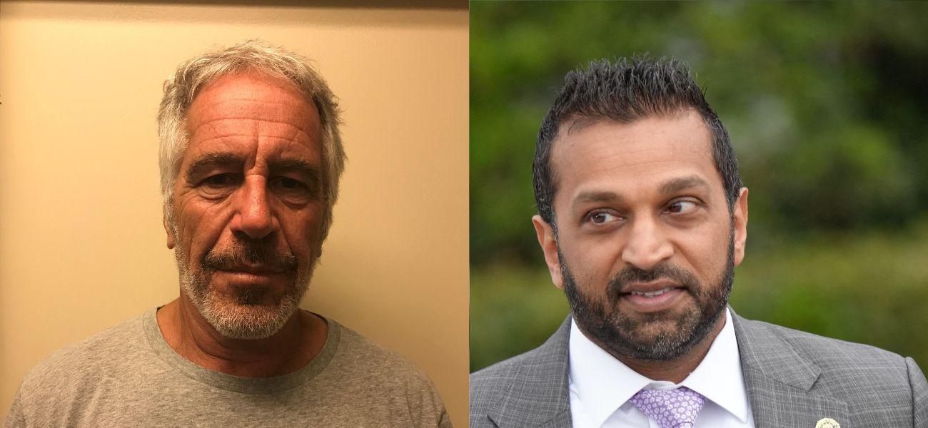 Jeffrey Epstein, Kash Patel photo collage