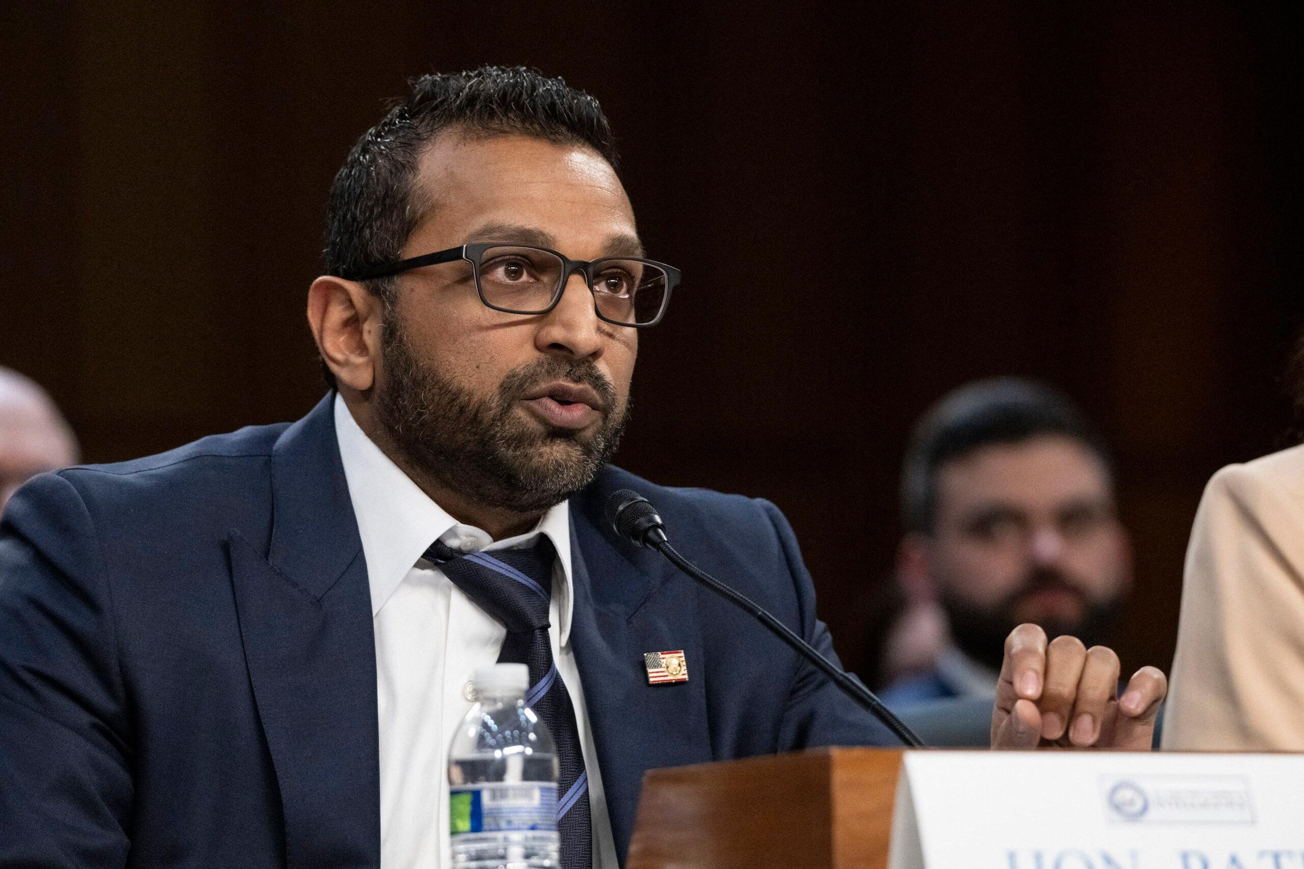 Kash Patel during the US Senate Select Committee on Intelligence Hearing Examining Worldwide Threats