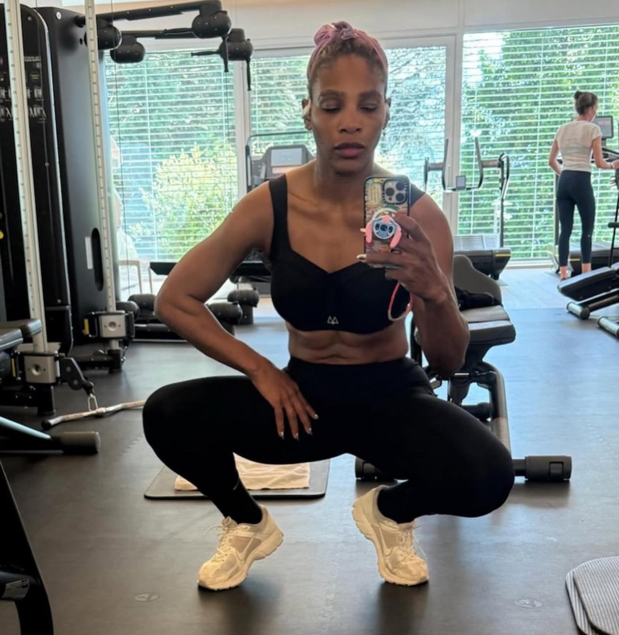 Serena Williams looking trimmed and toned