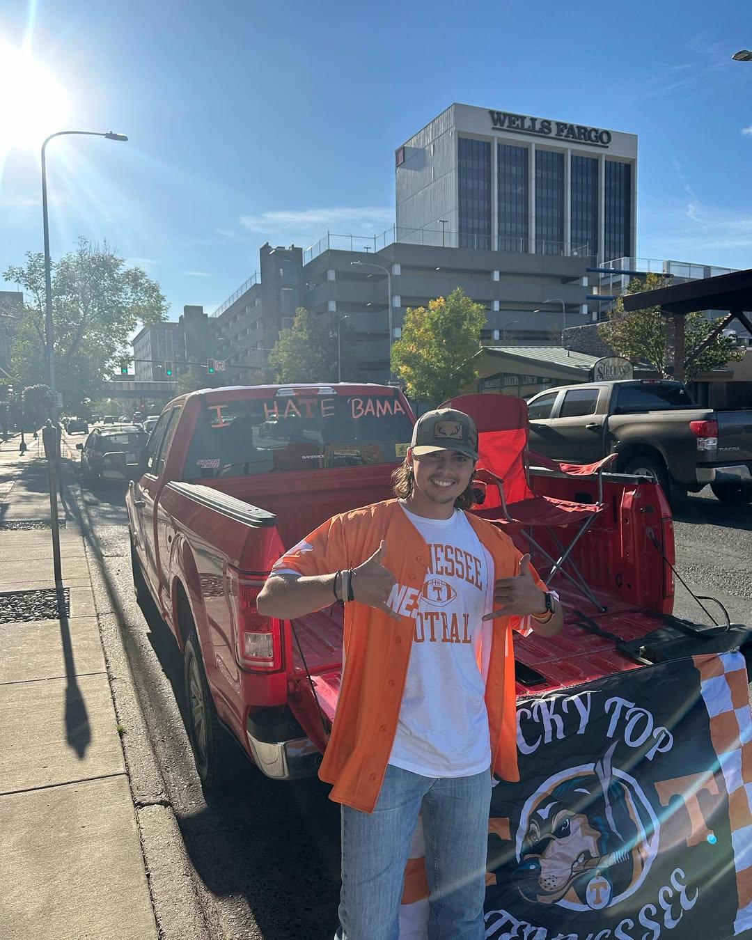 Conner Smith with a truck