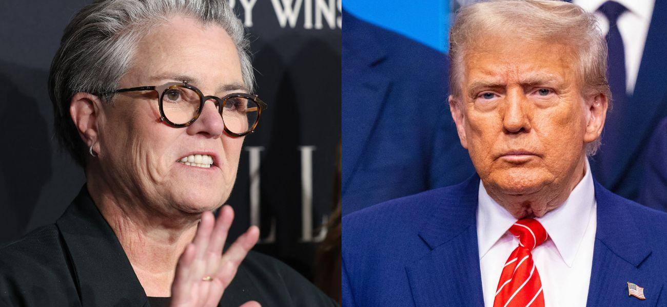 Rosie O'Donnell (left) Donald Trump (right)