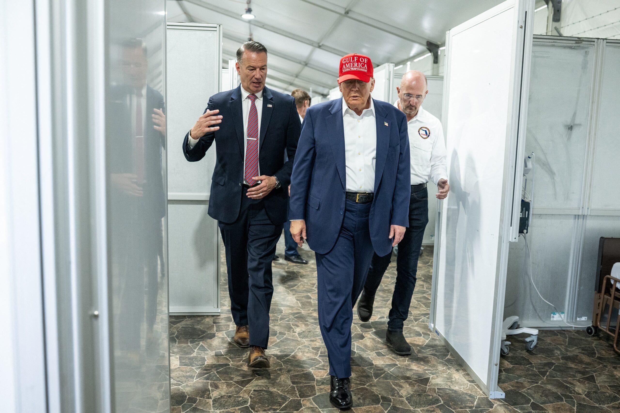 Trump Tours 'Alligator Alcatraz' Immigration Center