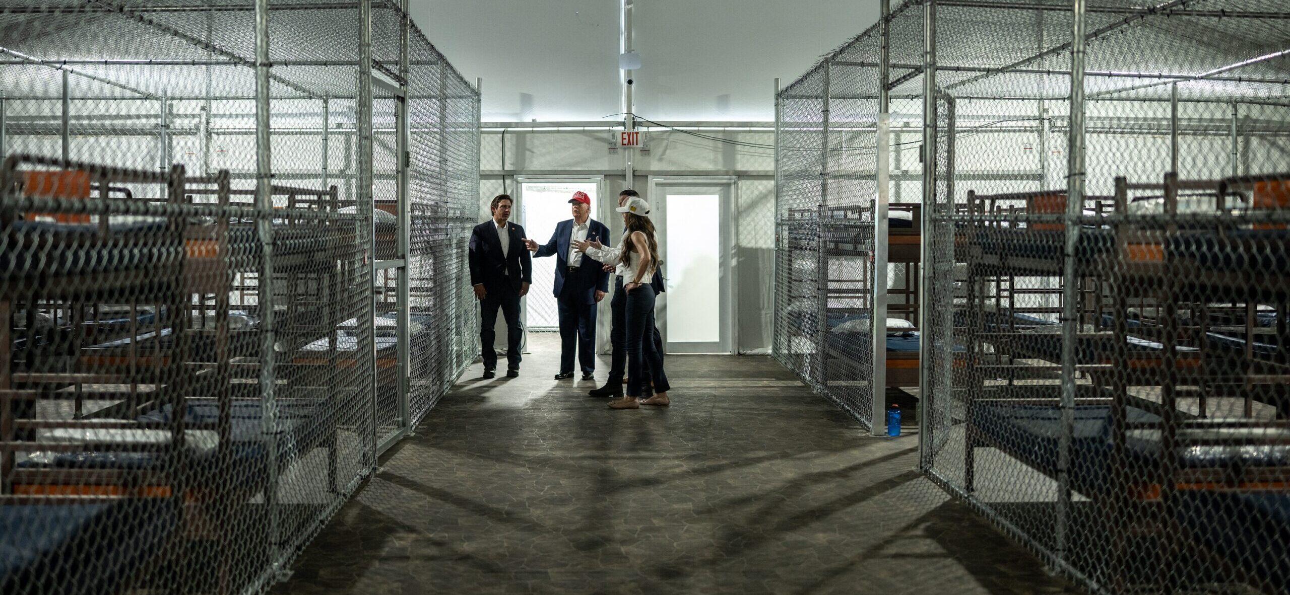 Trump Tours 'Alligator Alcatraz' Immigration Center