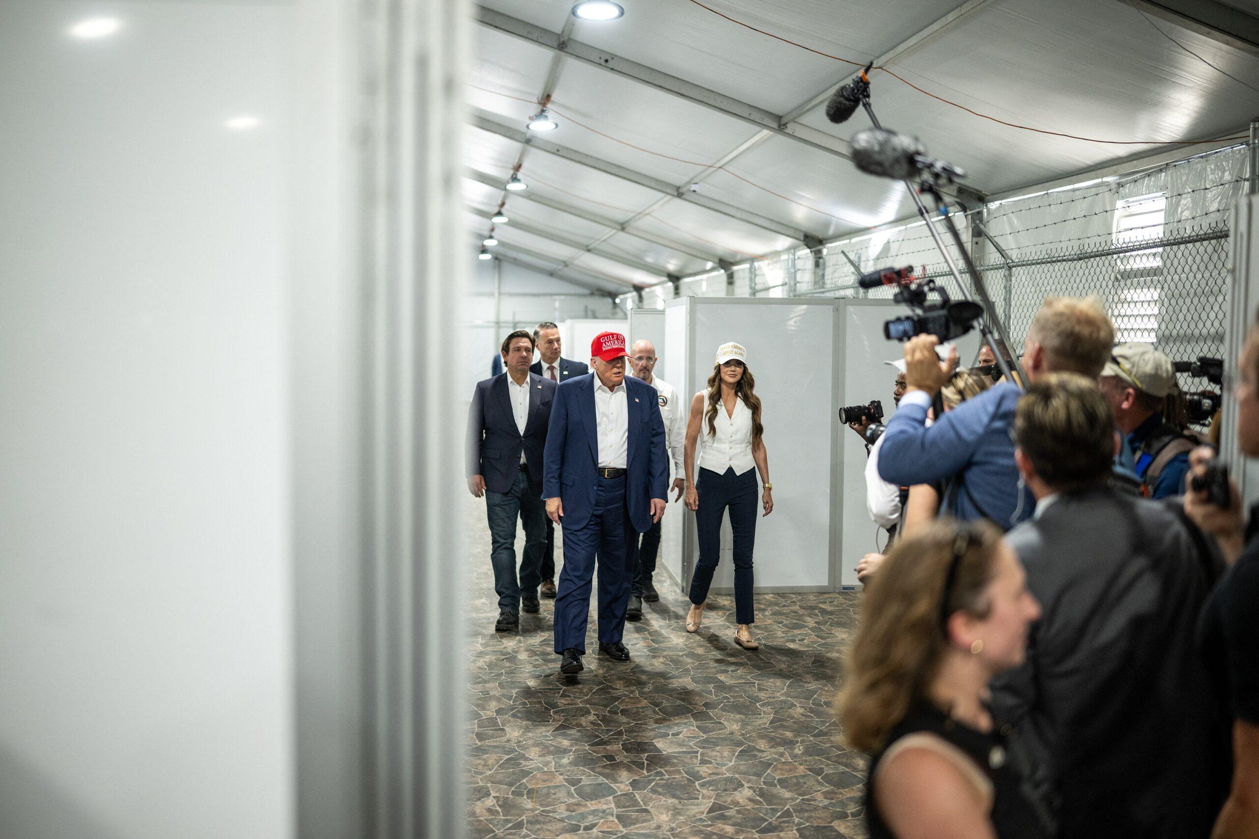 Trump Tours 'Alligator Alcatraz' Immigration Center