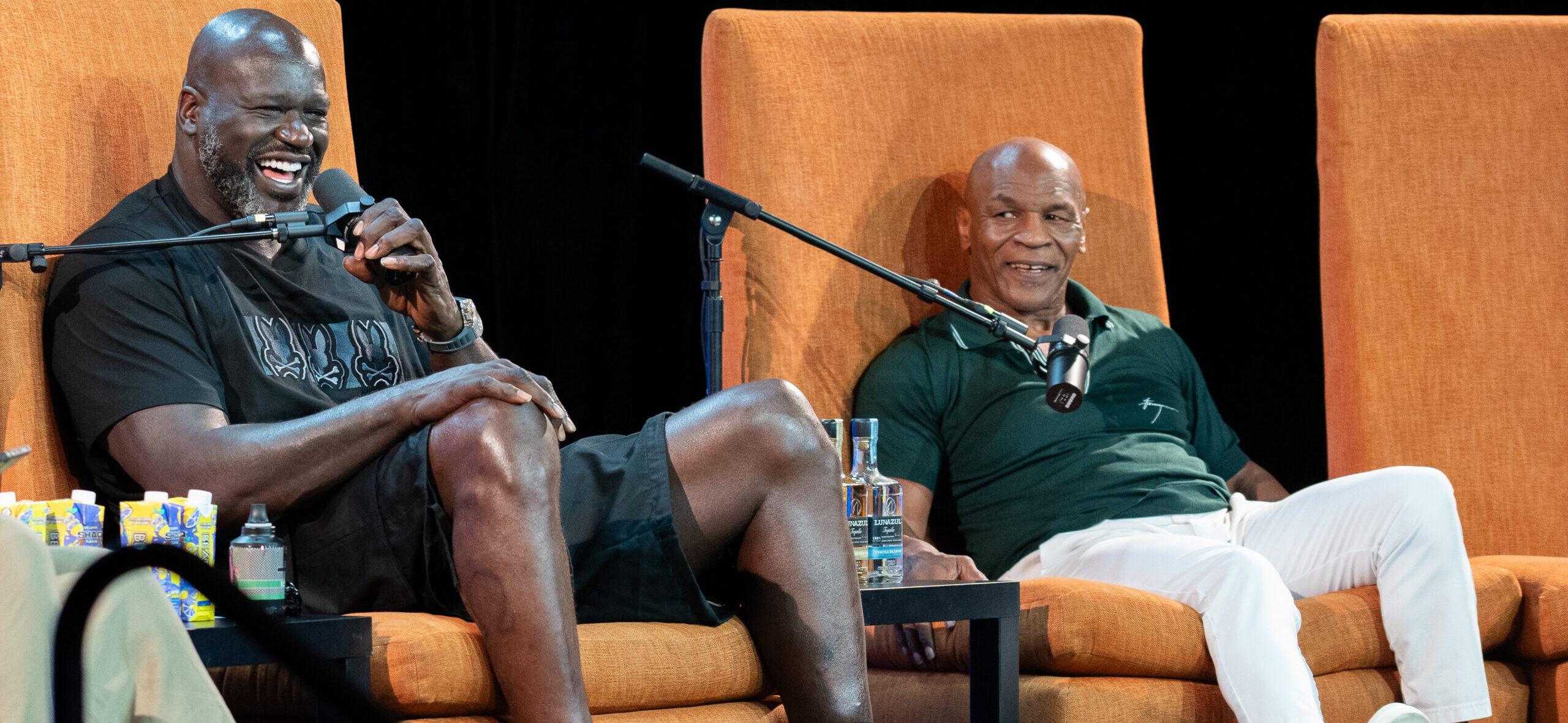 Shaquille O'Neal and Mike Tyson
