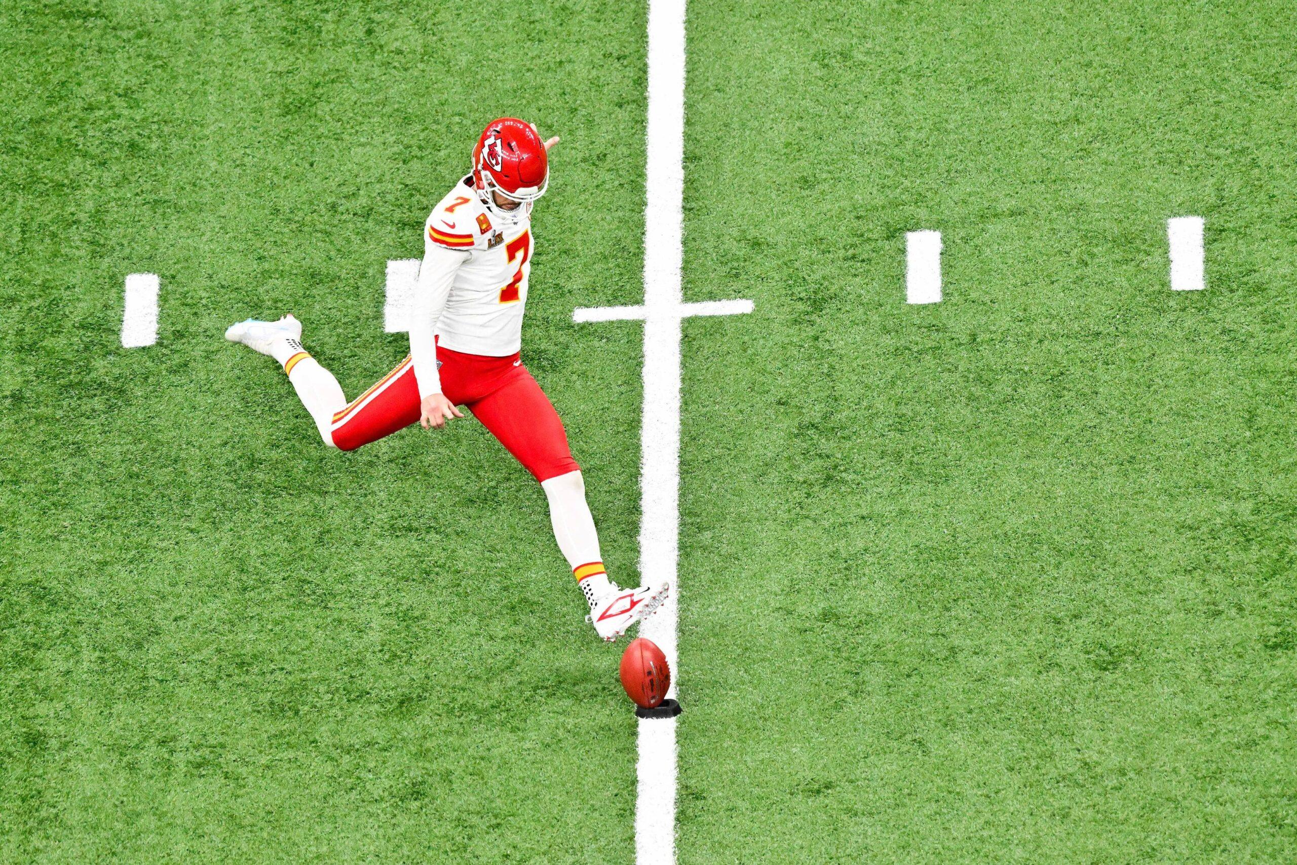Harrison Butker on NFL field