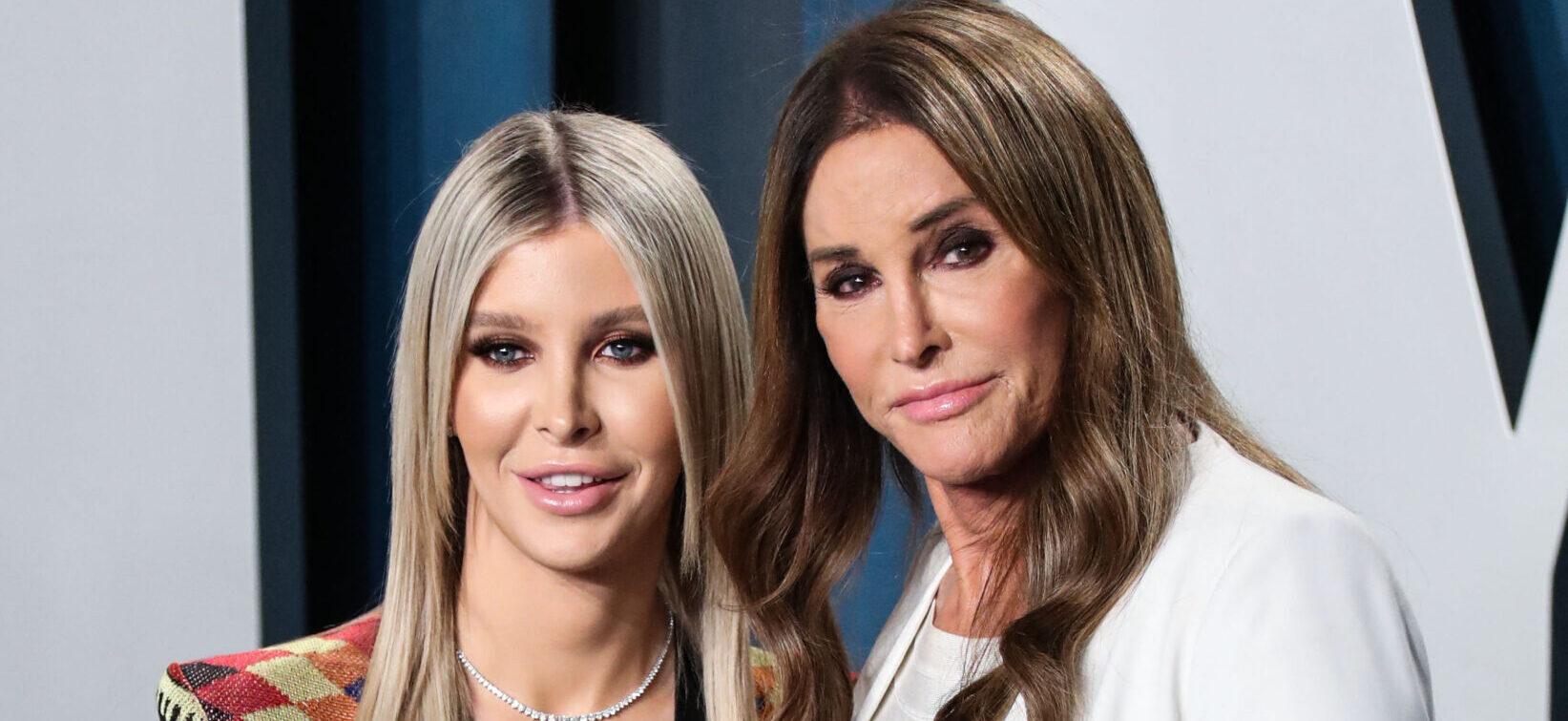 Sophia Hutchins and Caitlyn Jenner at the 2020 Vanity Fair Oscar Party