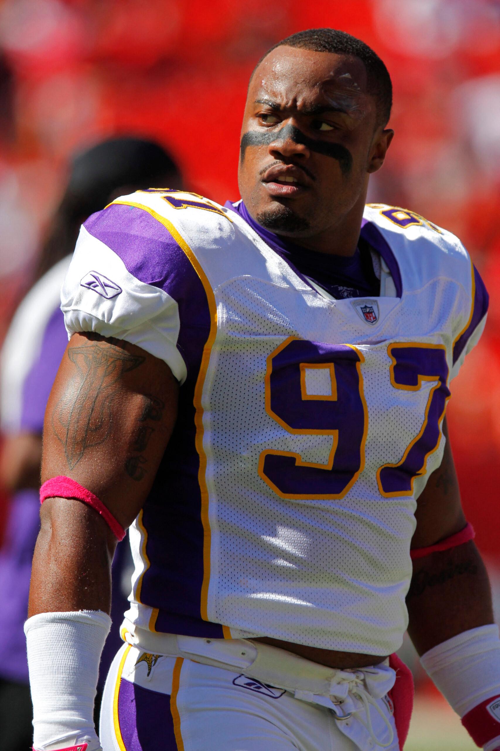Everson Griffen playing for the Vikings.