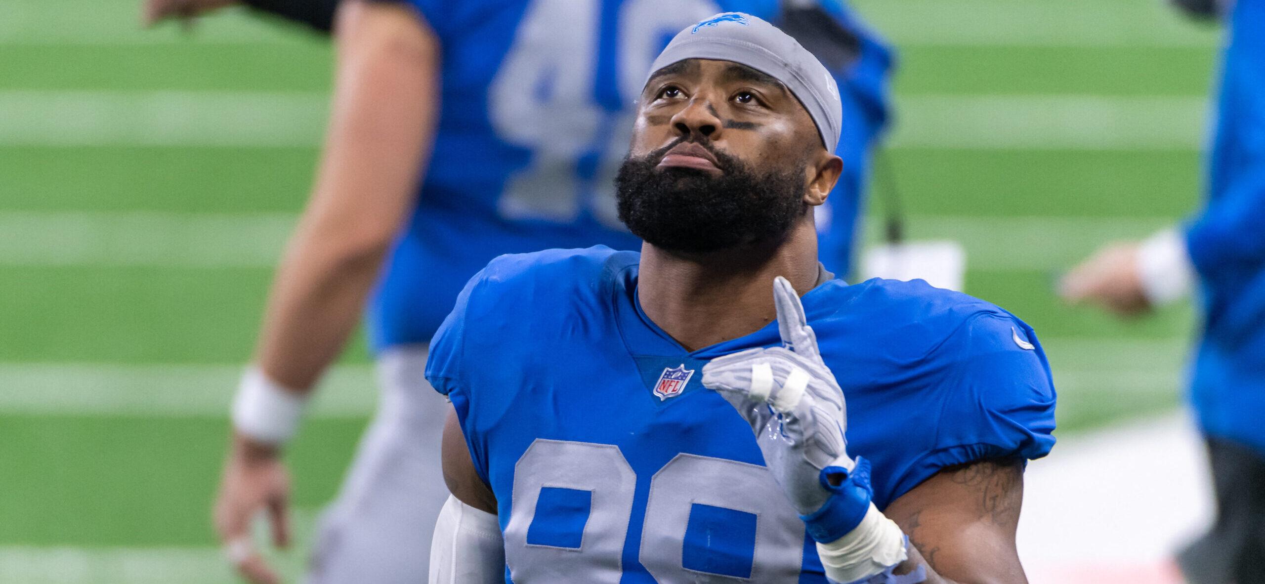 Everson Griffen playing for the Detroit Lions.