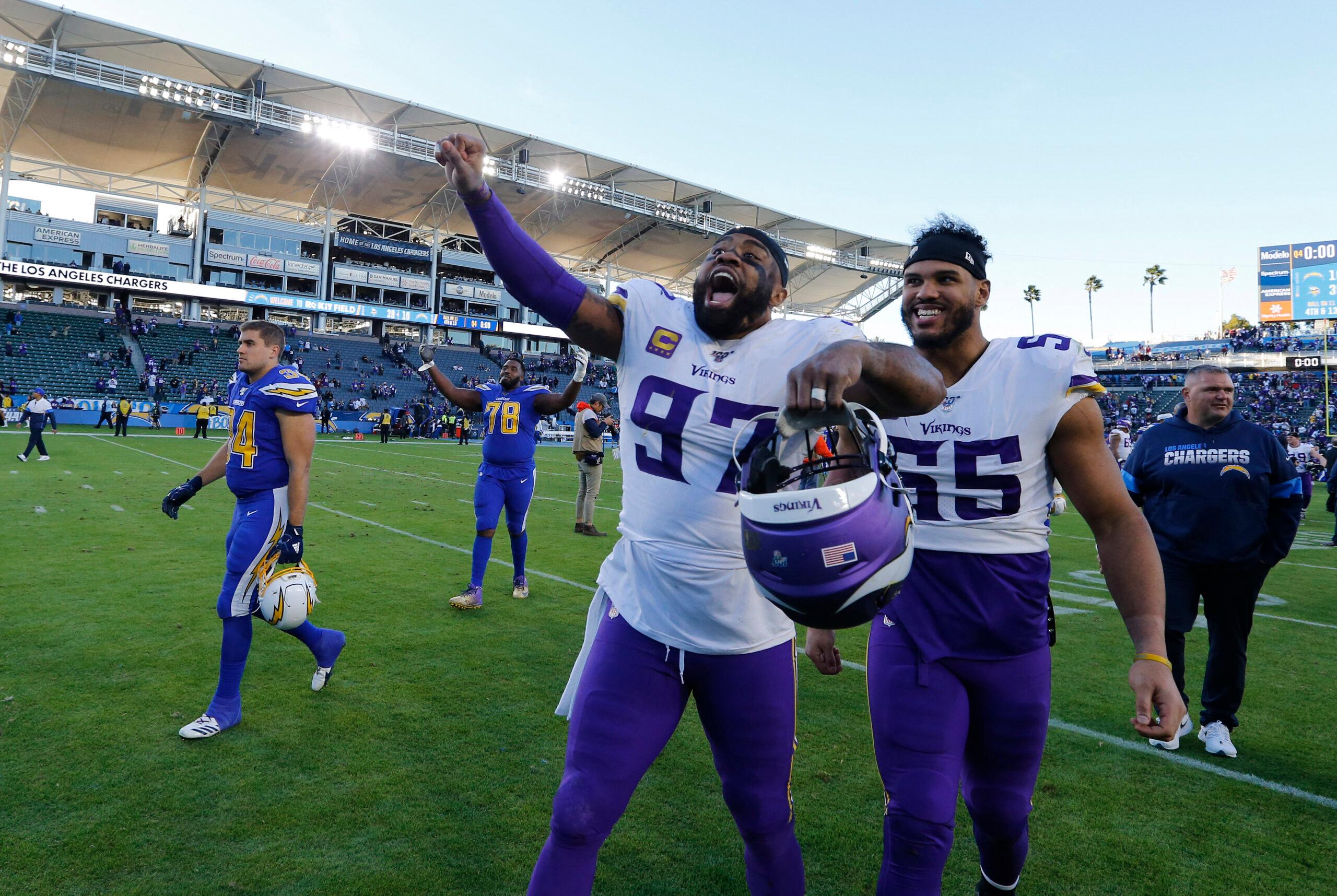 Everson Griffen playing for the Vikings.