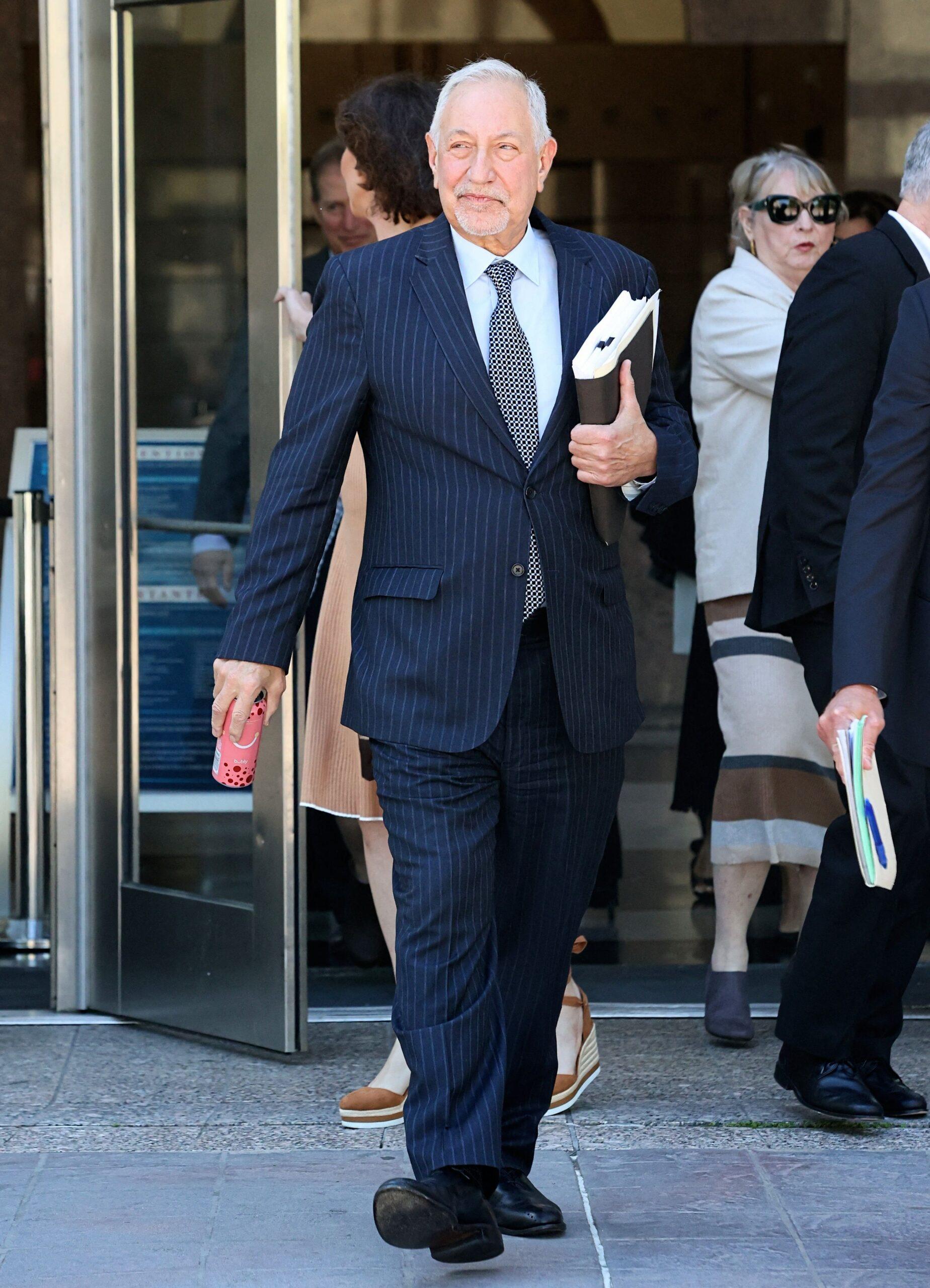Attorney Mark Geragos seen at the Menendez Brother's Resentancing court hearing