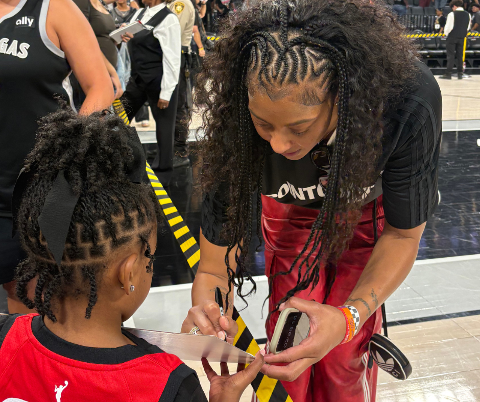 Candace Parker at Aces game