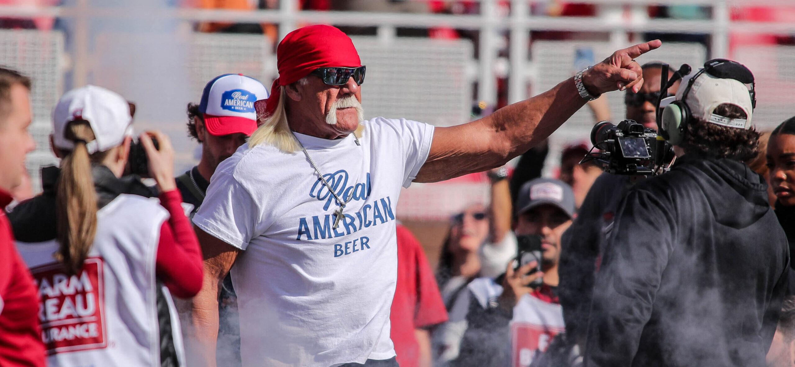 Hulk Hogan at Texas v Arkansas NCAA Football Game
