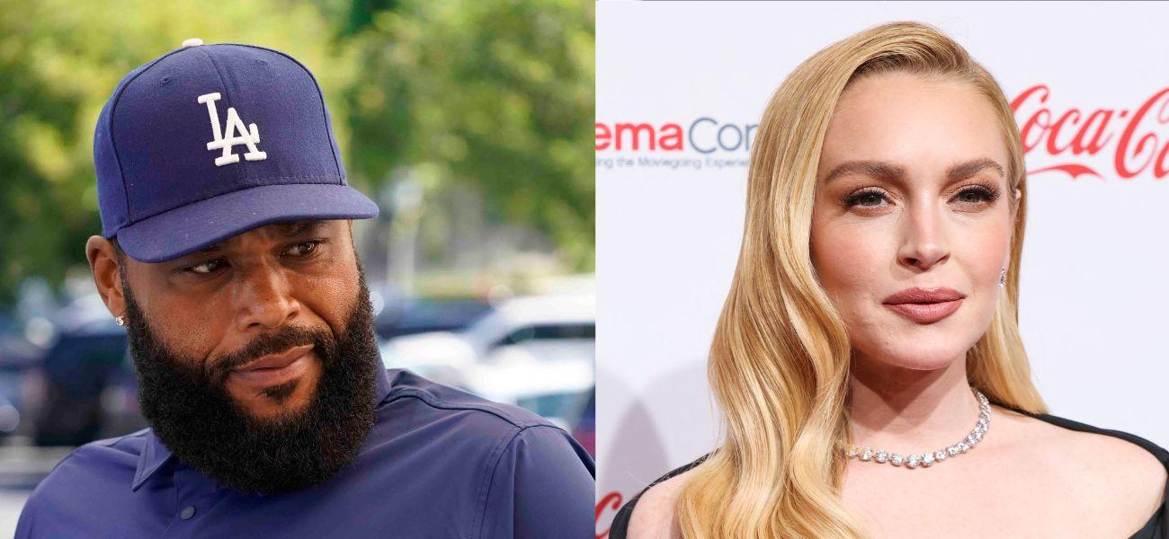 Photo collage of Anthony Anderson and Lindsay Lohan.
