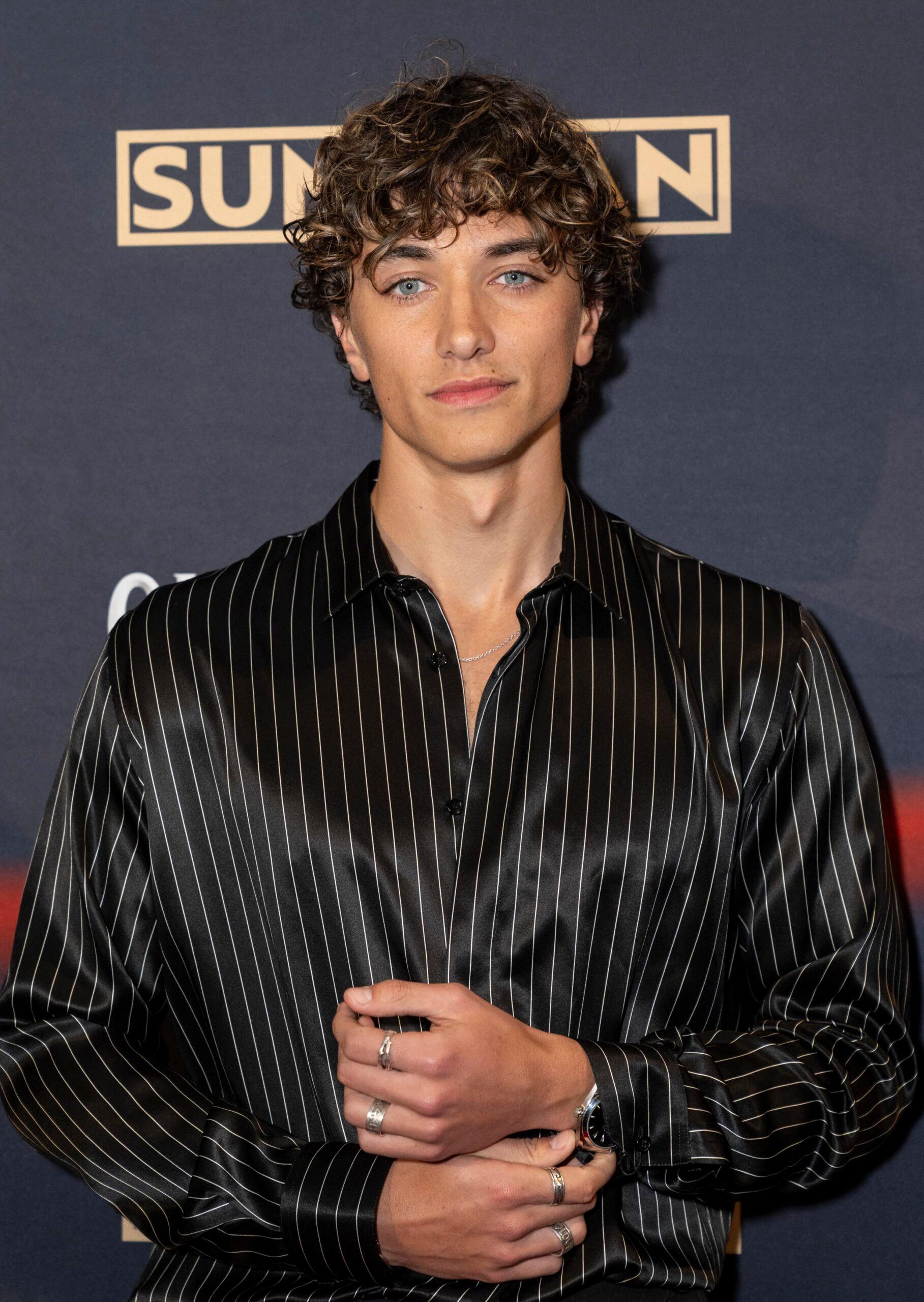 Gavin Casalegno at New York premiere of 'Queen of the Ring'