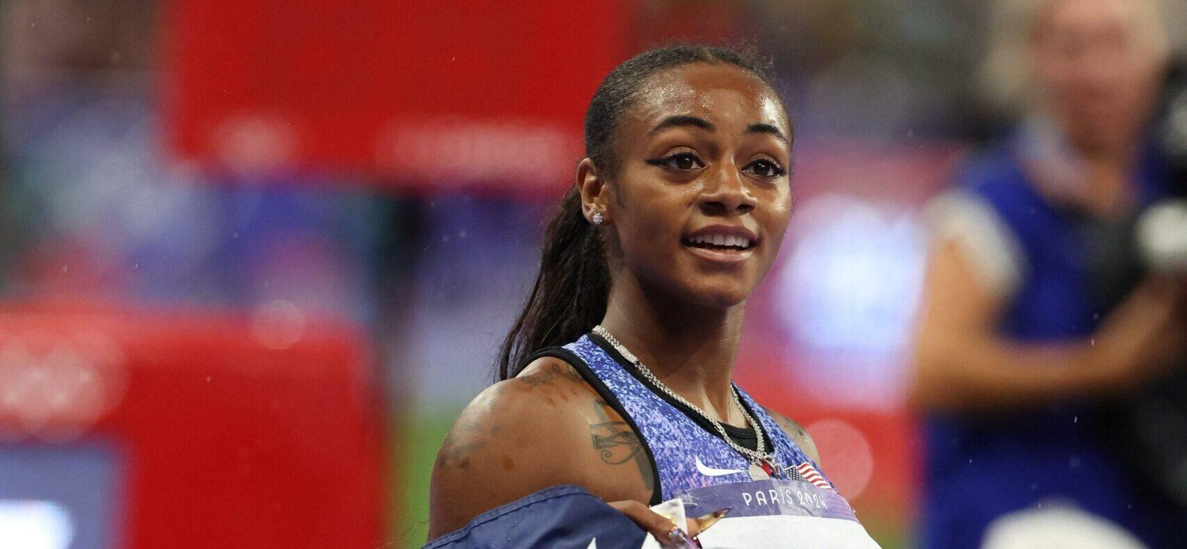 Sha'Carri Richardson at the 2024 Olympic Games.