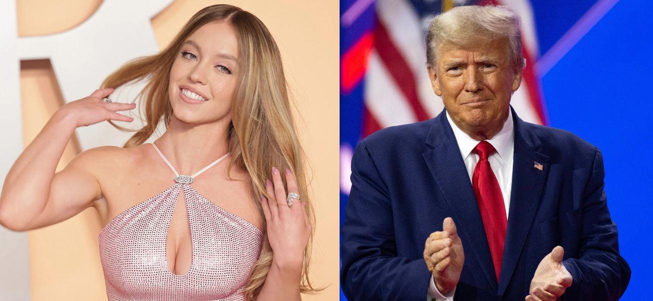 Sydney Sweeney, Donald Trump, photo collage