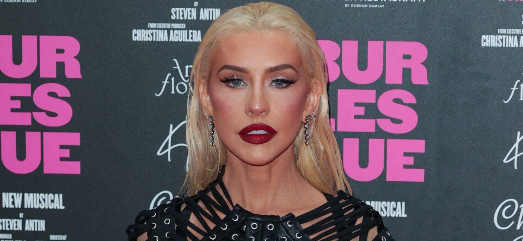 Christina Aguilera at the World Premiere Of ''Burlesque: The Musical'' In London