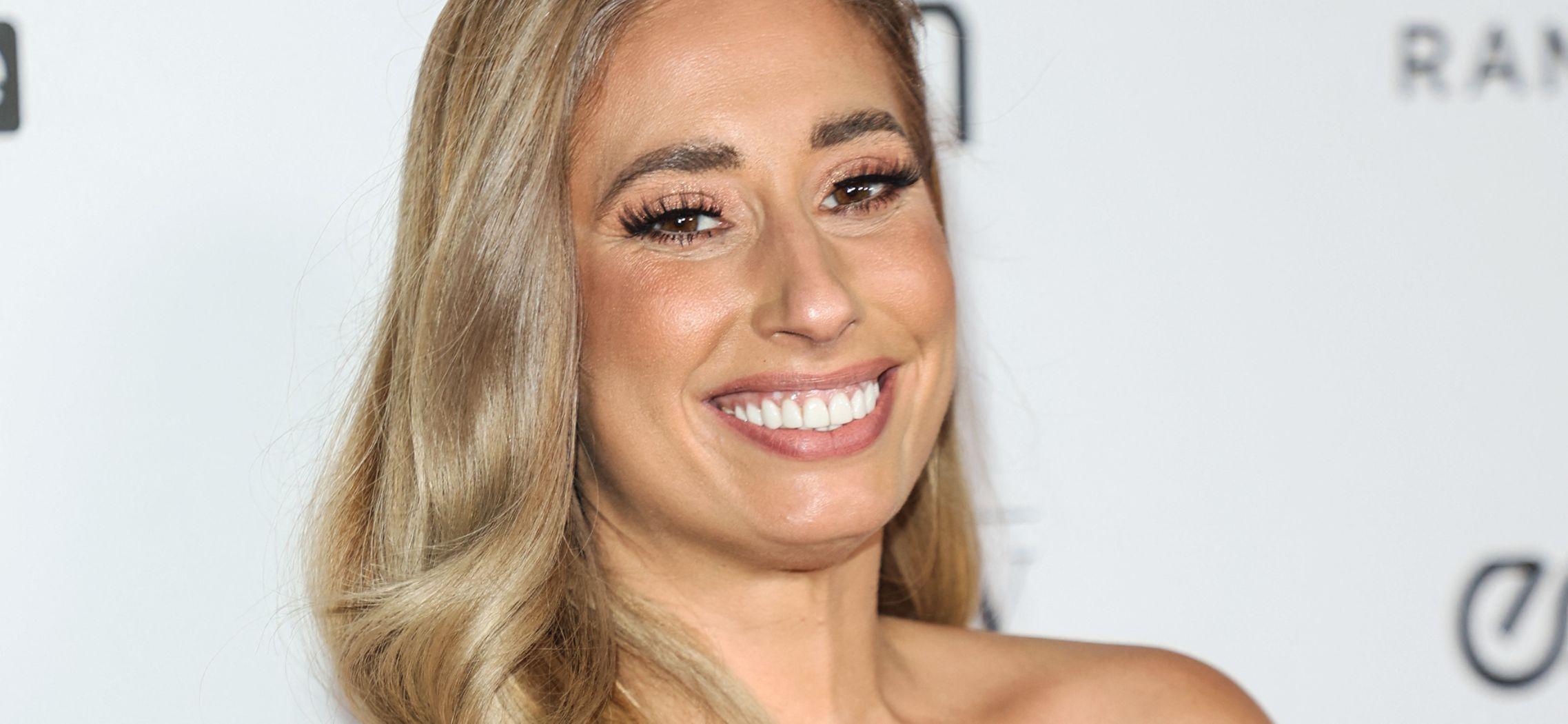 Stacey Solomon smiling