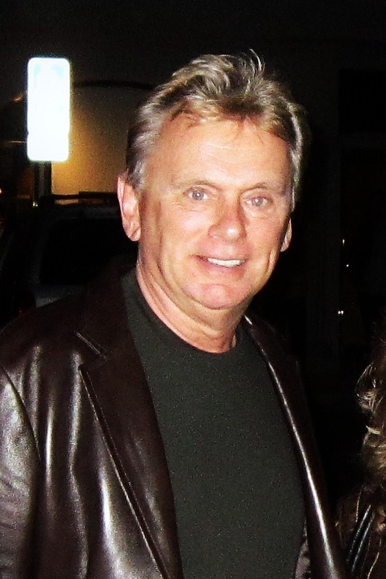 Pat Sajak in leather jacket