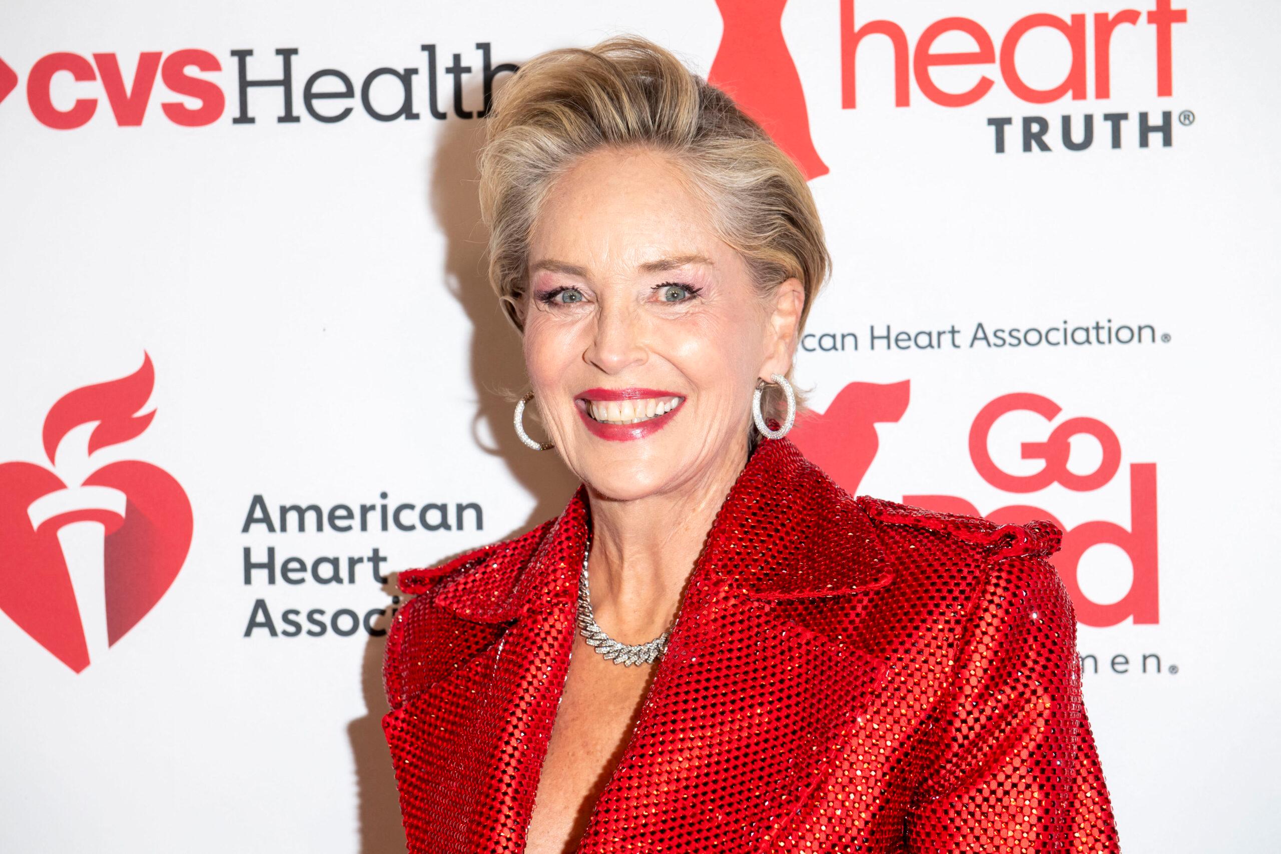 Sharon Stone at the American Heart Association's Go Red for Women Red Dress Collection Concert in New York, USA