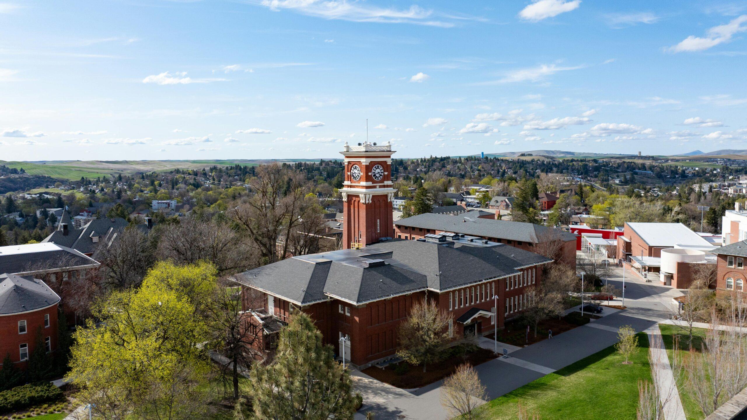 Aerial View of Washington State University Campus