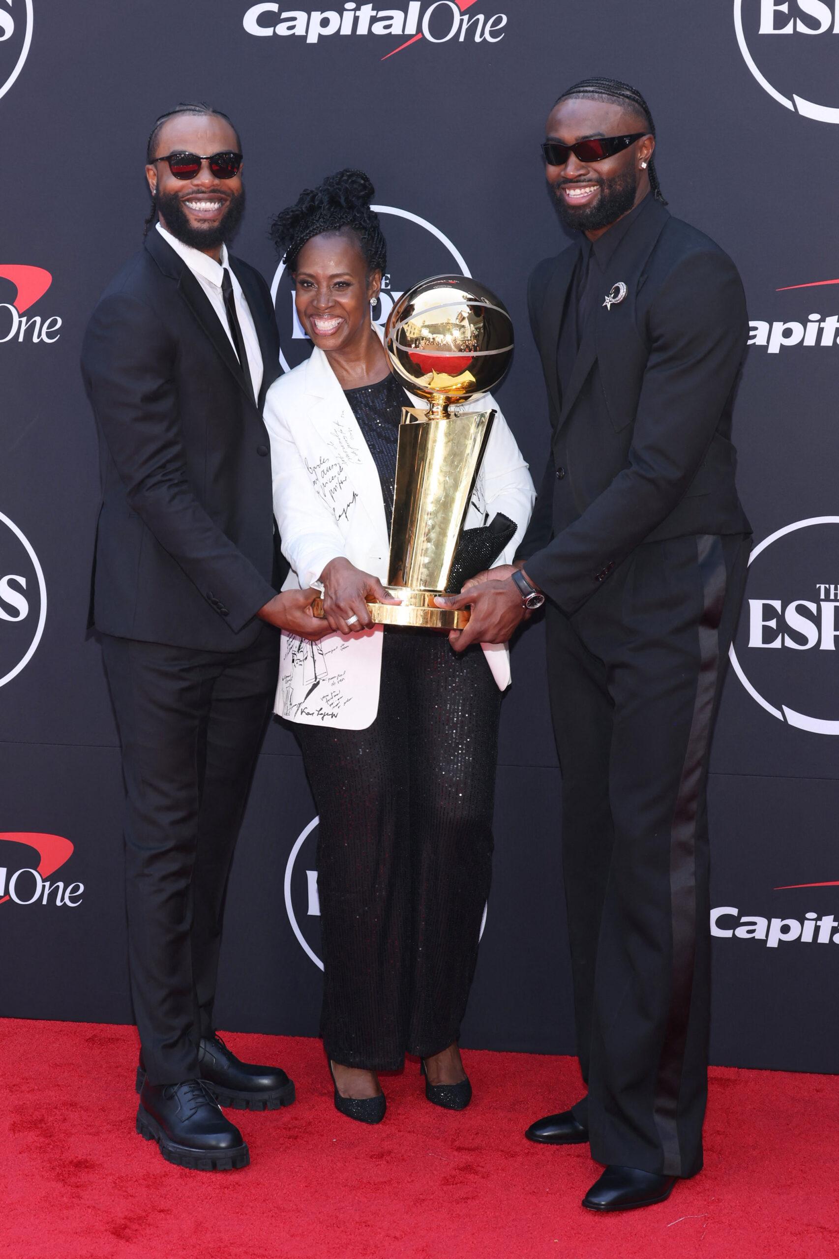 Jaylen Brown and family at 2024 ESPY Awards