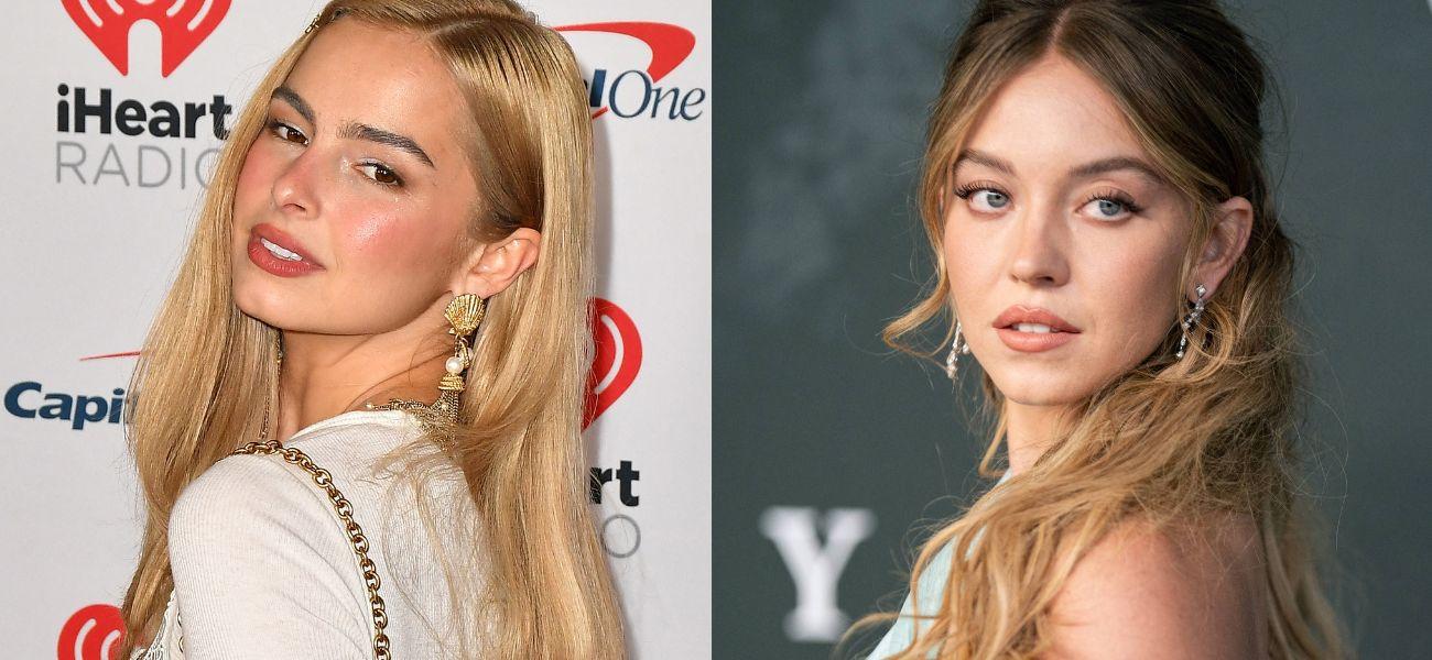 Addison Rae (left) Sydney Sweeney (right)