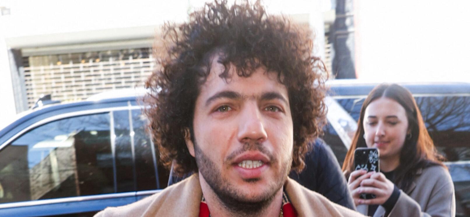 Benny Blanco is seen at Chrissy's Pizza in Greenpoint Brooklyn this afternoon in New York City