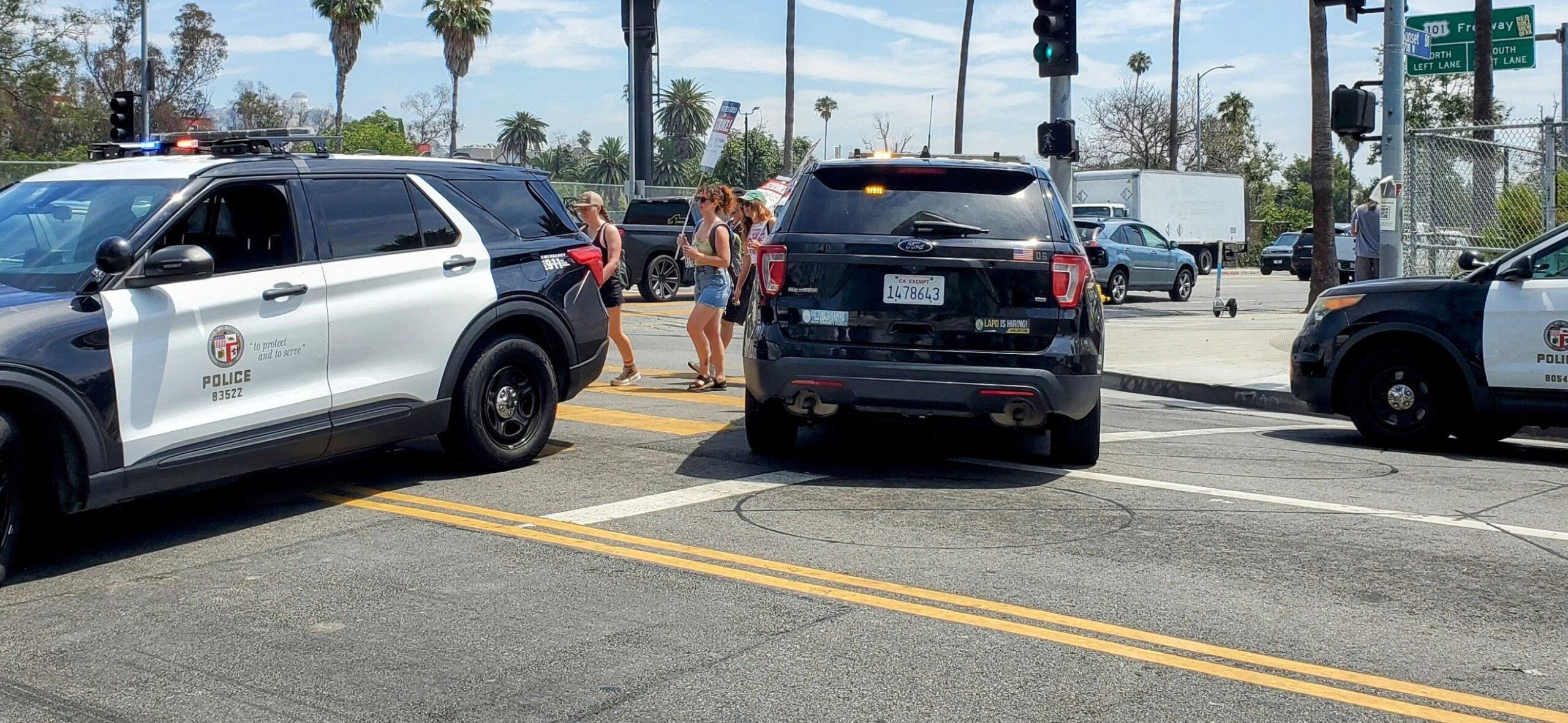 Police vehicles