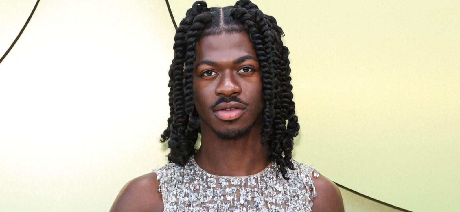 Lil Nas X at the Versace Fall/Winter 2023 Fashion Show held at the Pacific Design Center